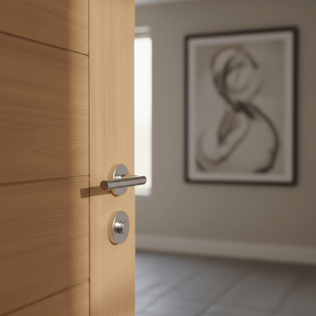 Modern residential property entrance