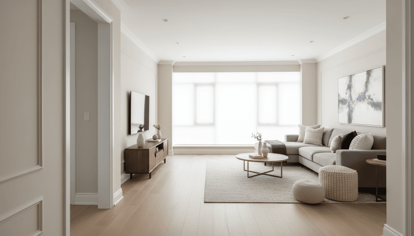 Bright, welcoming modern residential property interior with natural light